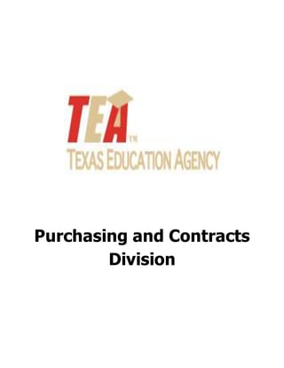 Purchasing and Contracts
Division
 