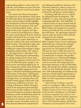 Staff Ride Article in Fires Bulletin See Pages 6 & 7 | PDF