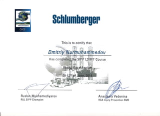 Schlumberger Injury Prevention Program TTT L3
