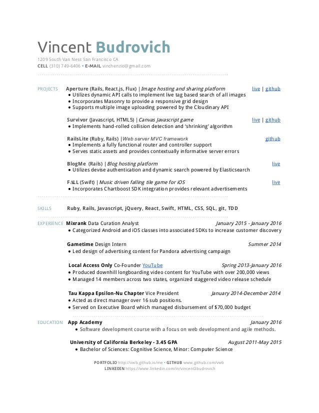 resume