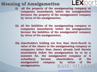 Procedural aspects and process of amalgamation | PPT