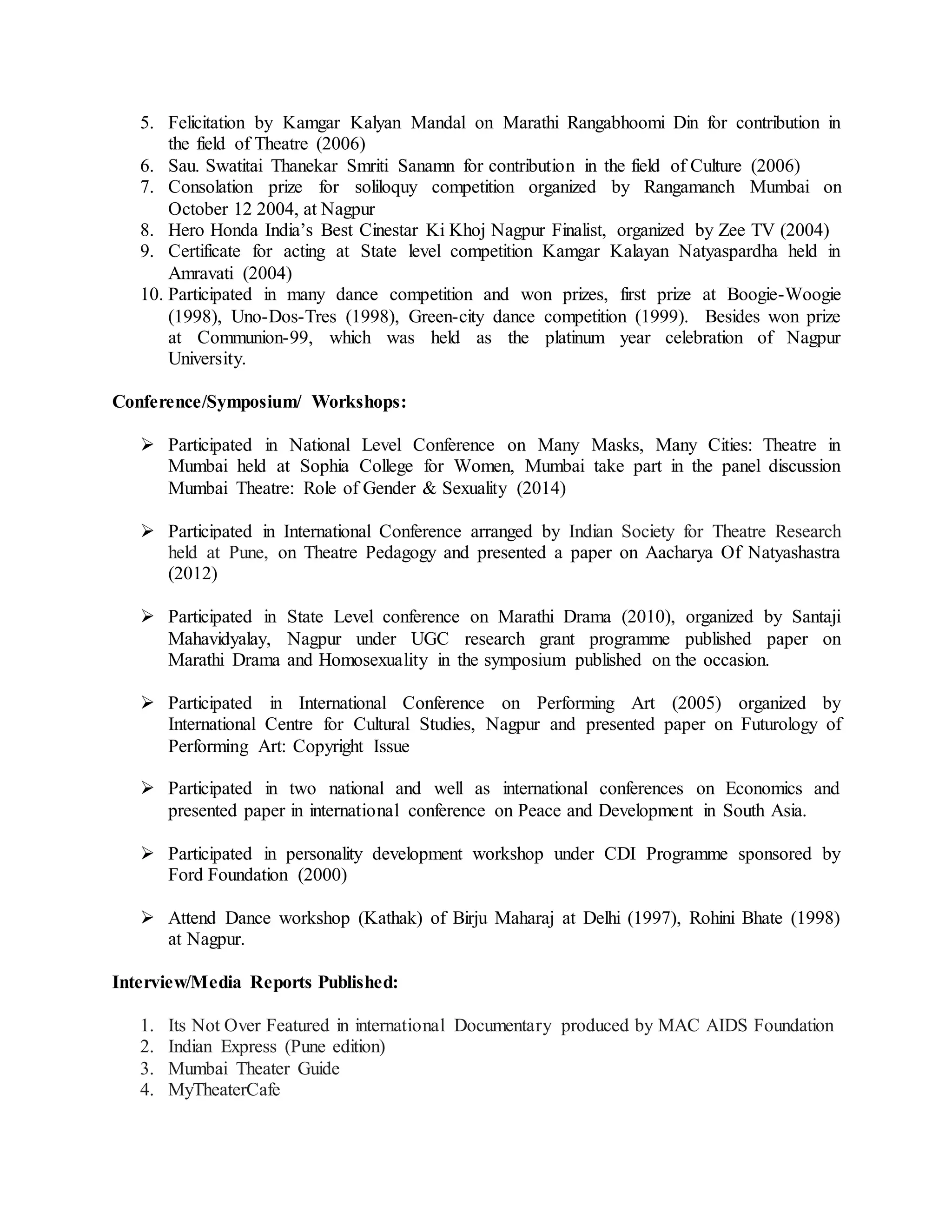 Sarang Bhakre CV | PDF