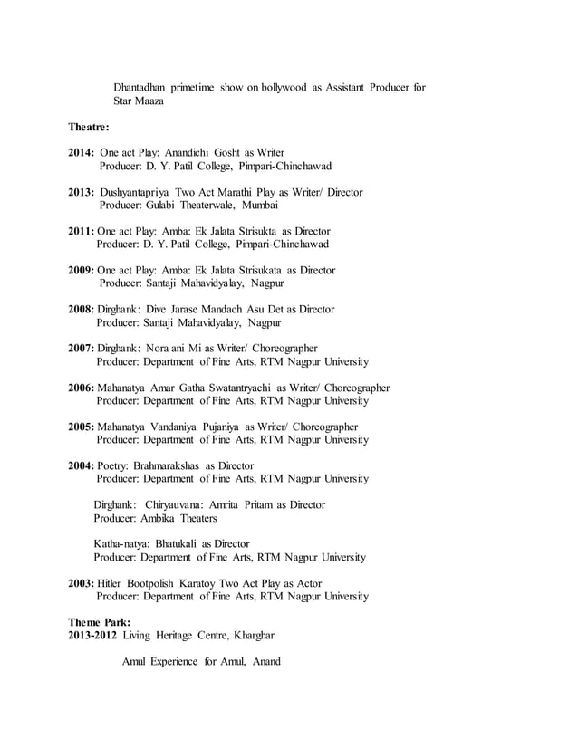 Sarang Bhakre CV | PDF