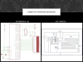 ATMEGA 16 AT 89C51
CIRCUIT CONFIGURATION
 
