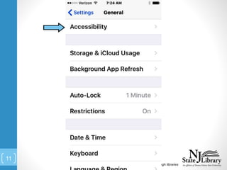 Connecting people with information through libraries
11
 