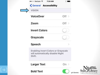 Connecting people with information through libraries
13
 