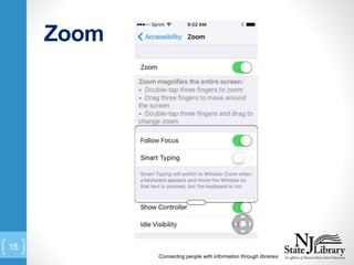 Zoom
Connecting people with information through libraries
16
 