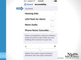 Connecting people with information through libraries
23
 