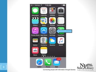 Connecting people with information through libraries
9
 