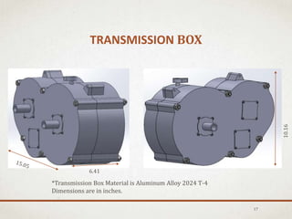 TRANSMISSION BOX
17
*Transmission Box Material is Aluminum Alloy 2024 T-4
Dimensions are in inches.
6.41
10.16
 