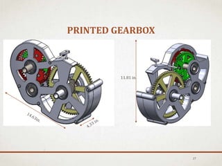 PRINTED GEARBOX
27
11.81 in.
 