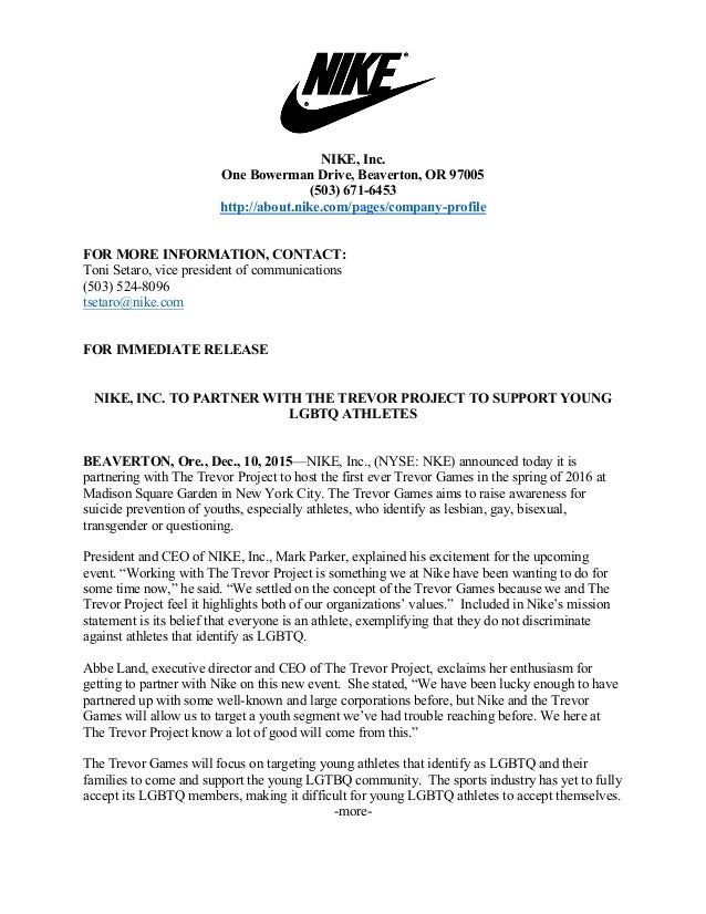 about nike inc