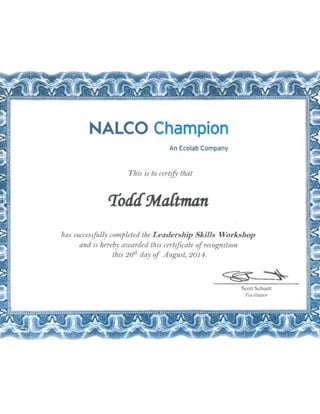 Nalco Champion Leadership Skills