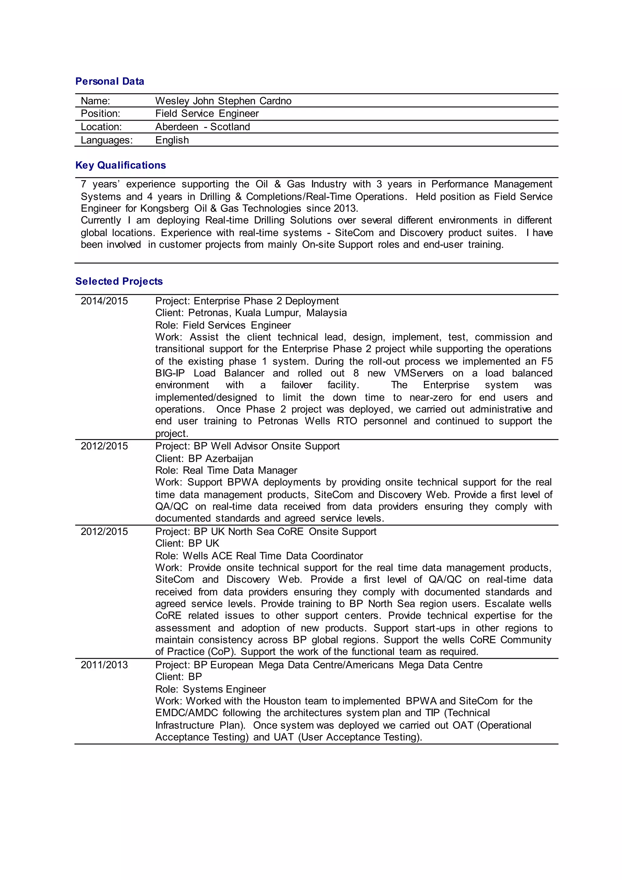 Project History | DOCX