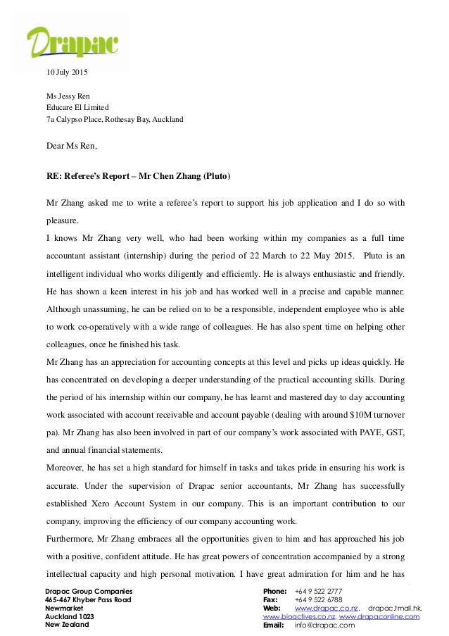 Referee S Report For Chen Zhang 2015 July
