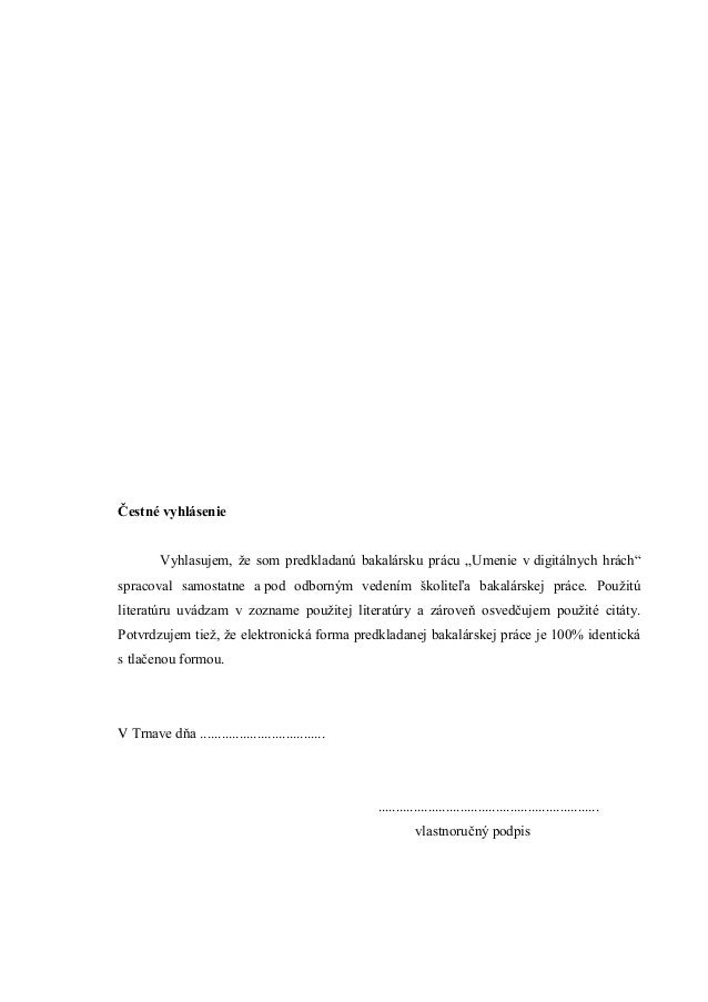 Na bakalársky podložku