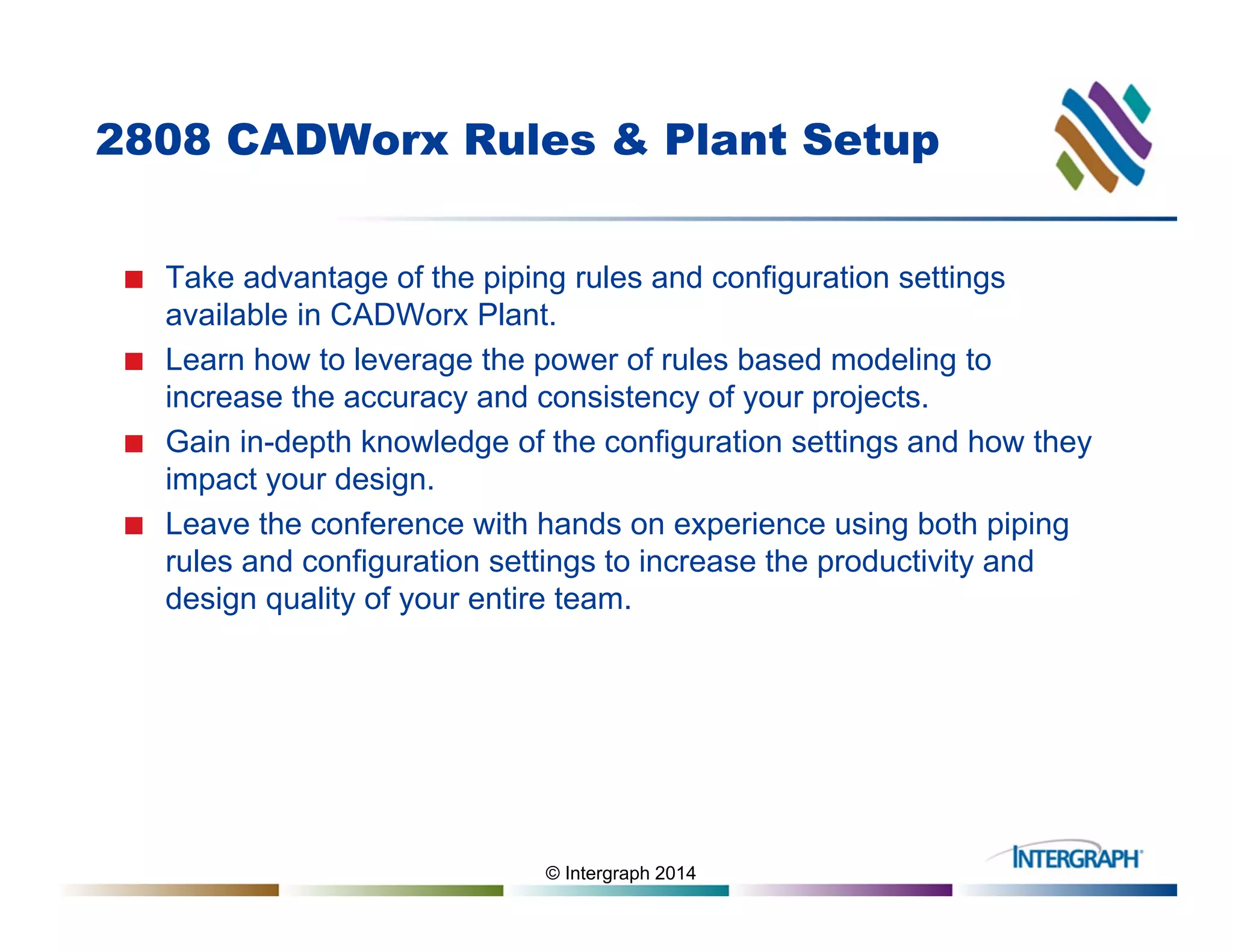 2808 CADWorx Plant Rules and Plant Setup by Matt Worland PDF