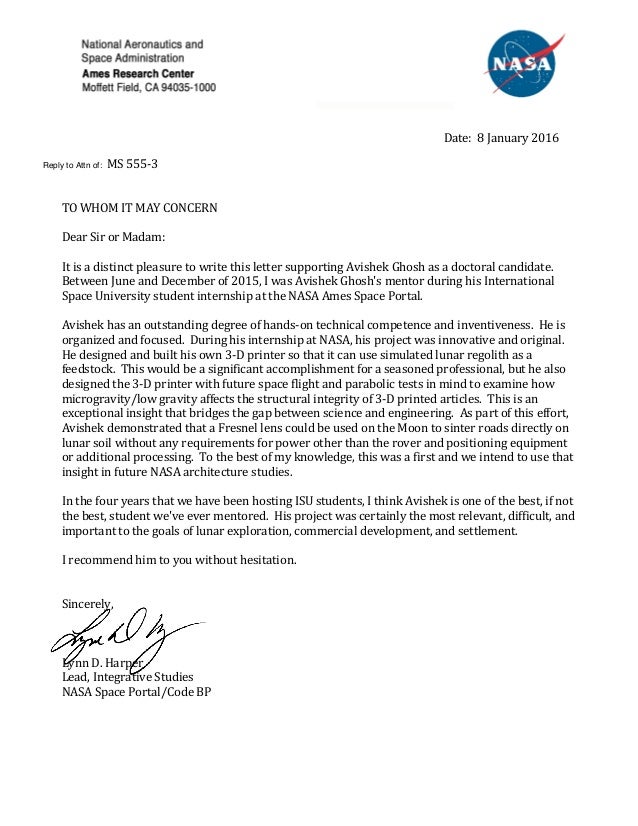 nasa_letter of recommendation isu letter of recommendation