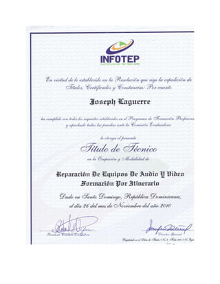 Jseph_Diploma in Audio and Video