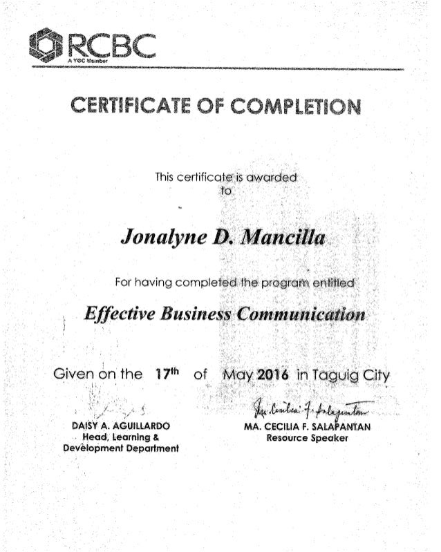 Effective Business Communication Certification Effective Business Communication Certification