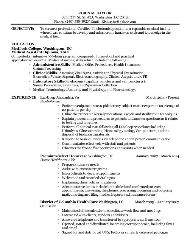 robin baylor resume