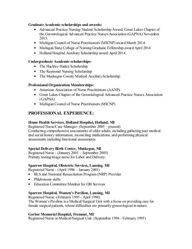 scholarships on resume