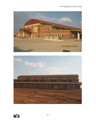 TNZA Highlights of Company Profile
20
 