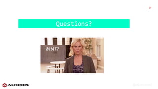 @eljuanchosf
2727
Questions?
 