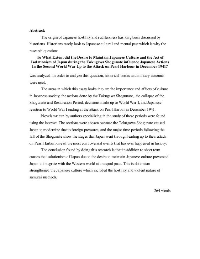Essay on japanese culture