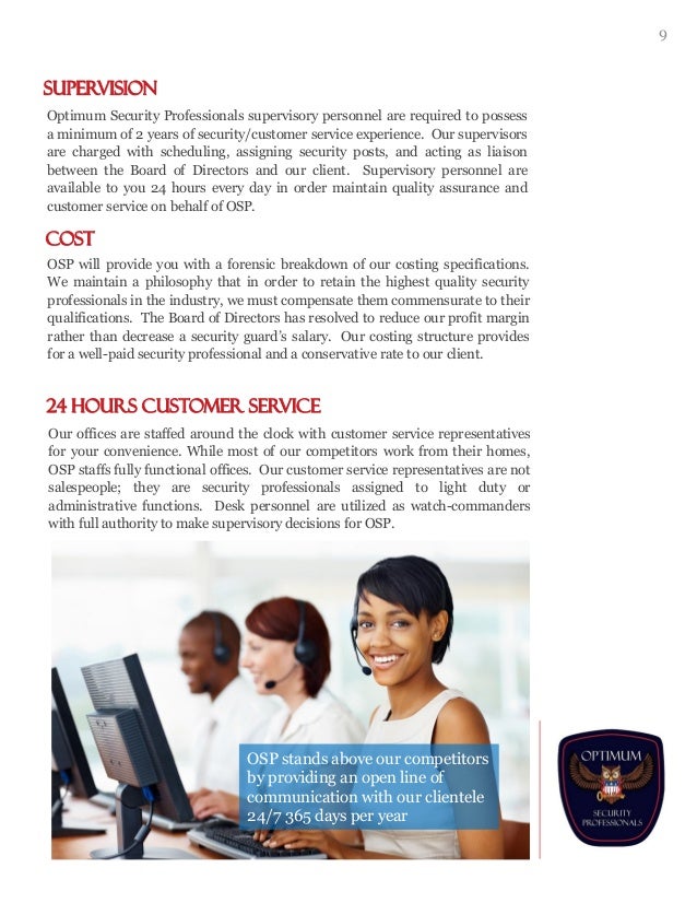 osp company profile osp incident report