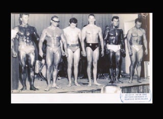 kam Arnold zum ersten Male in seinem Leben Bodybuilding Zeit-
schriften aus Amerika zu sehen.
Interessiert studierte er diese Magazine und entdeckte Bodybuilding
Idole, die inzwischen Weltruhm erreicht hatten. Zu dieser Zeit waren
die Sandalenﬁlme der Schauspielern Reg Park und Steve Reeves
der absolute Hit aus Amerika.
Damit spezielle Muskelbereiche besonders wirksam trainiert werden
konnten, baute Kurt Marnul viele Trainingsgeräte aus den Zeitschrif-
ten nach.
Wenn man diese Trainingsgeräte heute betrachtet, gleichen sie wah-
ren Folterinstrumenten. Ein Großteil der Geräte, die Arnold Schwarz-
enegger zum Aufbau seine Muskeln verwendete sind heute in Privat-
besitz und lagern in einem kleinen Dorf im Südwesten von Rumäni-
en. Im Museum in Thal und im Hotel Paradies ﬁndet man auch noch
einige der Originale.
Bis zum Jahre 1967 trainierte Arnold mit größtem Erfolg in der Athle-
tik-Union-Graz.
Dann verlies er Graz in Richtung München und in weiterer Folge Lon-
don um seinen erfolgreichen Sprung in die USA zu starten.
Noch heute bereichern unzählige Poster und Fotos von Arnold die
Trainingsräume der Athletik-Union-Graz.
Im Laufe der Jahre besuchten internationale TV Sender den ersten
Trainer von Arnold Schwarzenegger, um Hintergründe über die An-
fänge des erfolgreichsten Bodybuilders aller Zeiten zu erfahren.
9
 