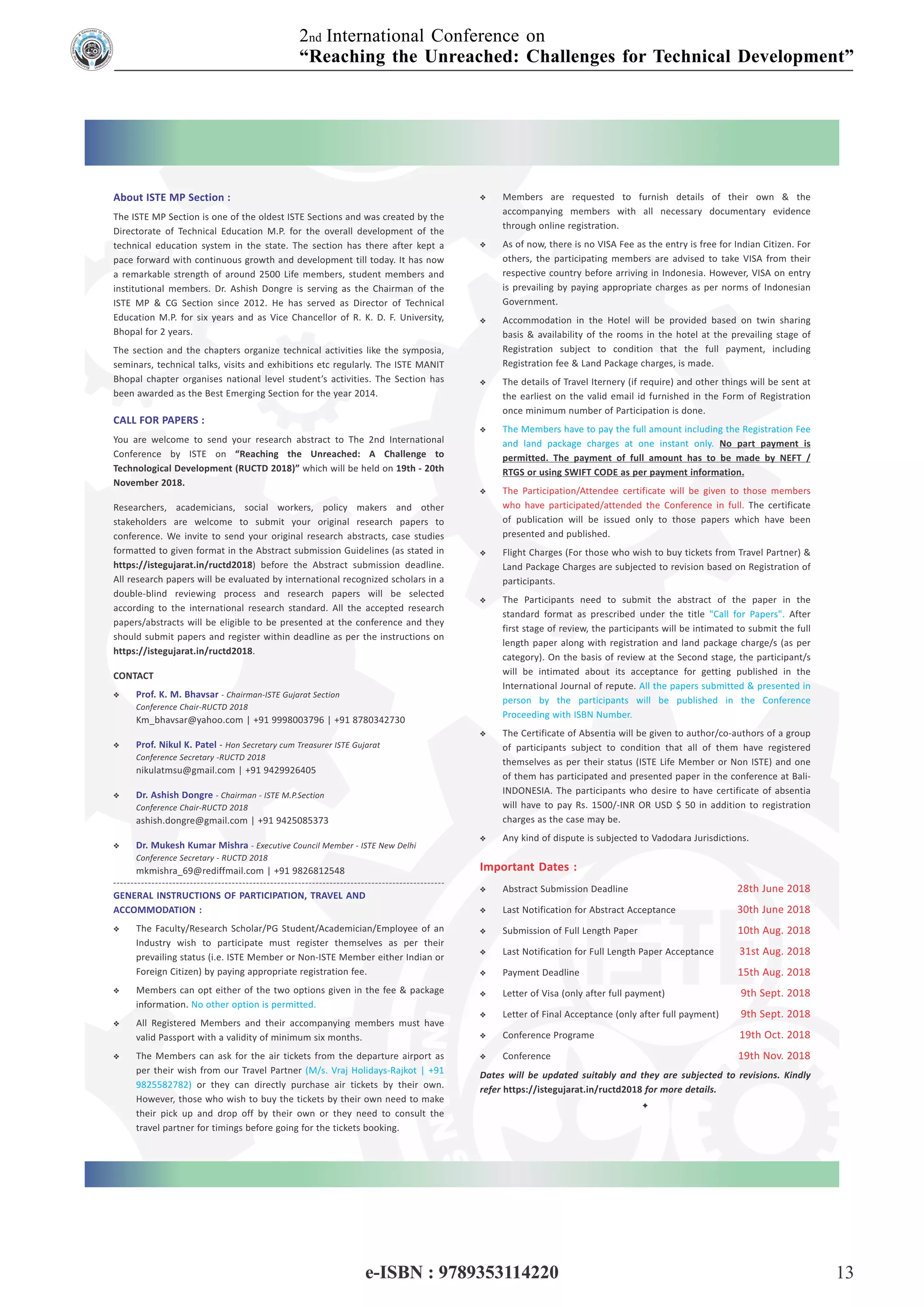 International Conference E-Book Proceeding E-RUCTD-2018