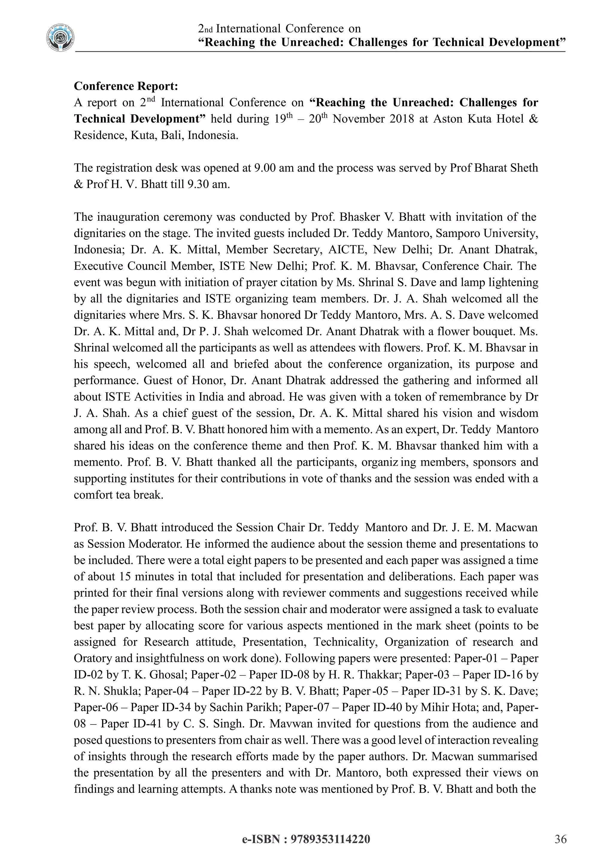 International Conference E-Book Proceeding E-RUCTD-2018