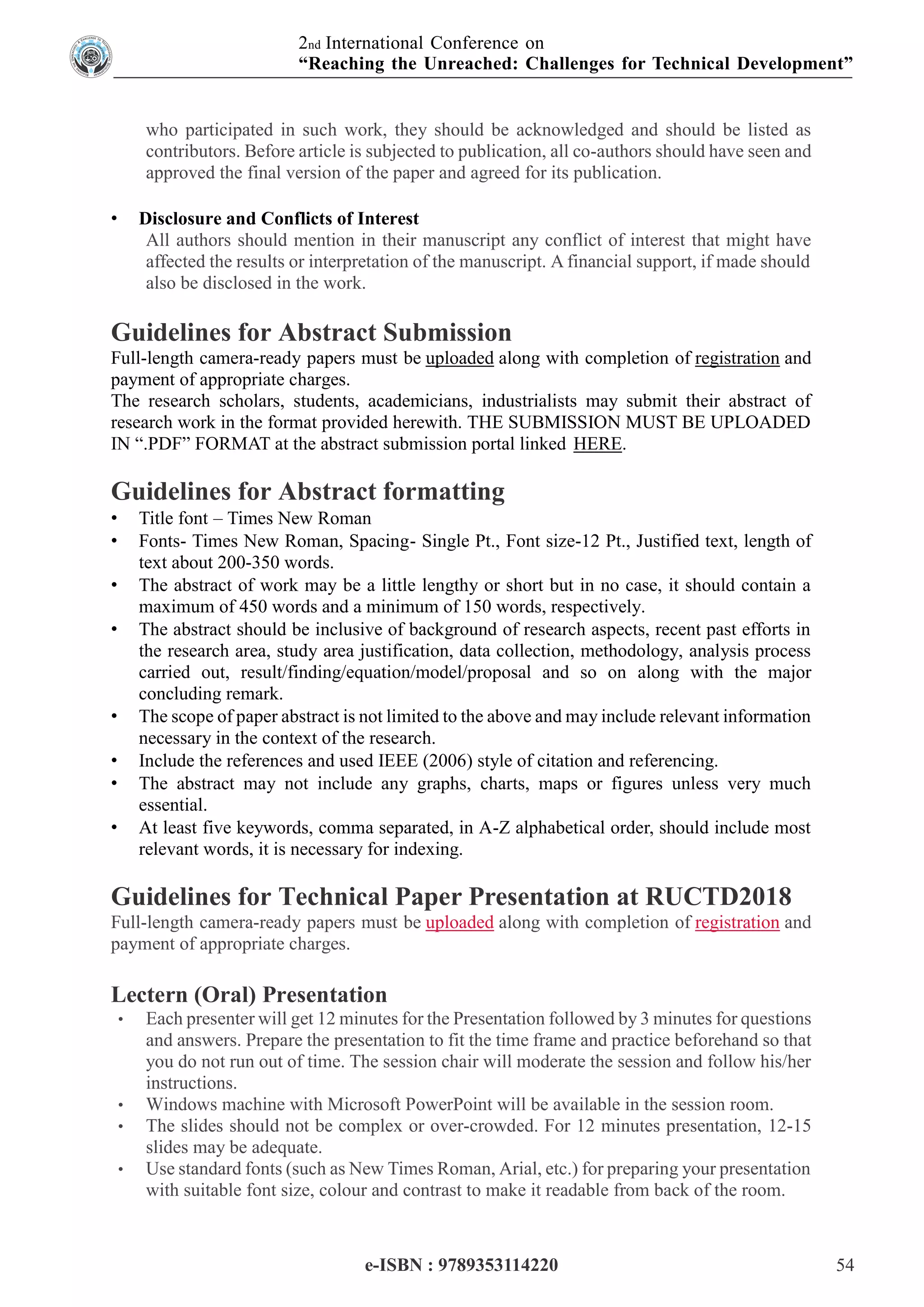 International Conference E-Book Proceeding E-RUCTD-2018