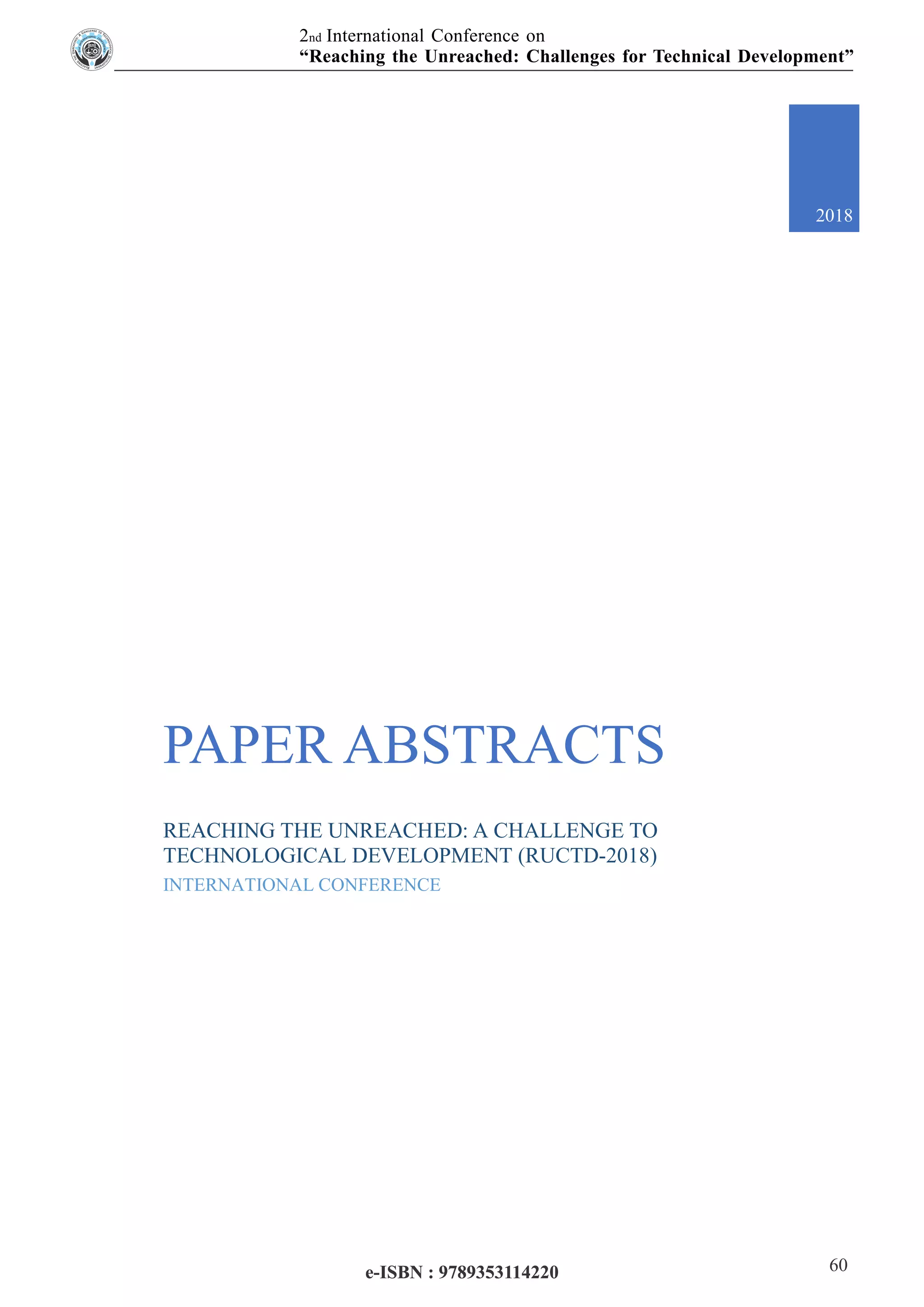 International Conference E-Book Proceeding E-RUCTD-2018