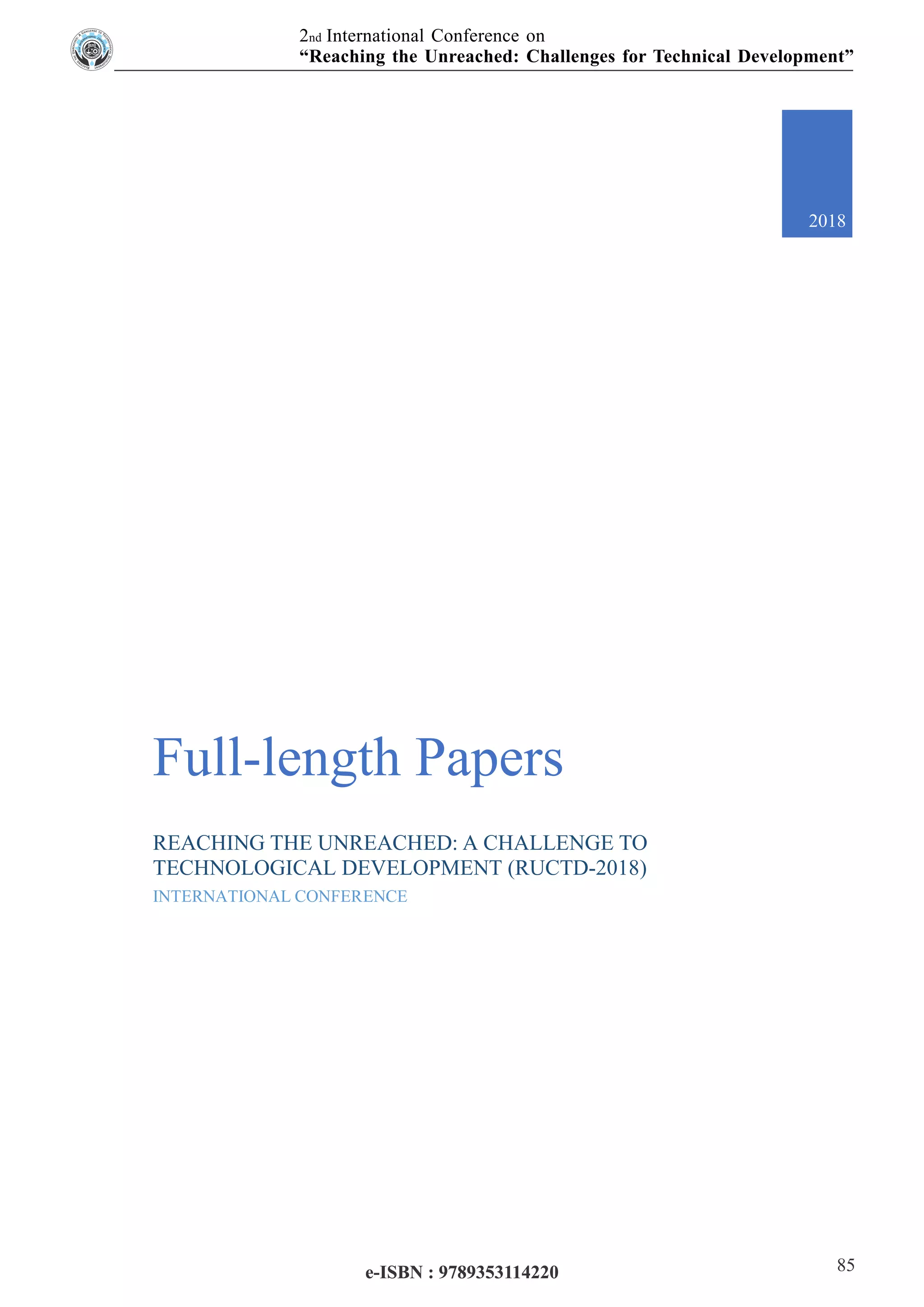 International Conference E-Book Proceeding E-RUCTD-2018