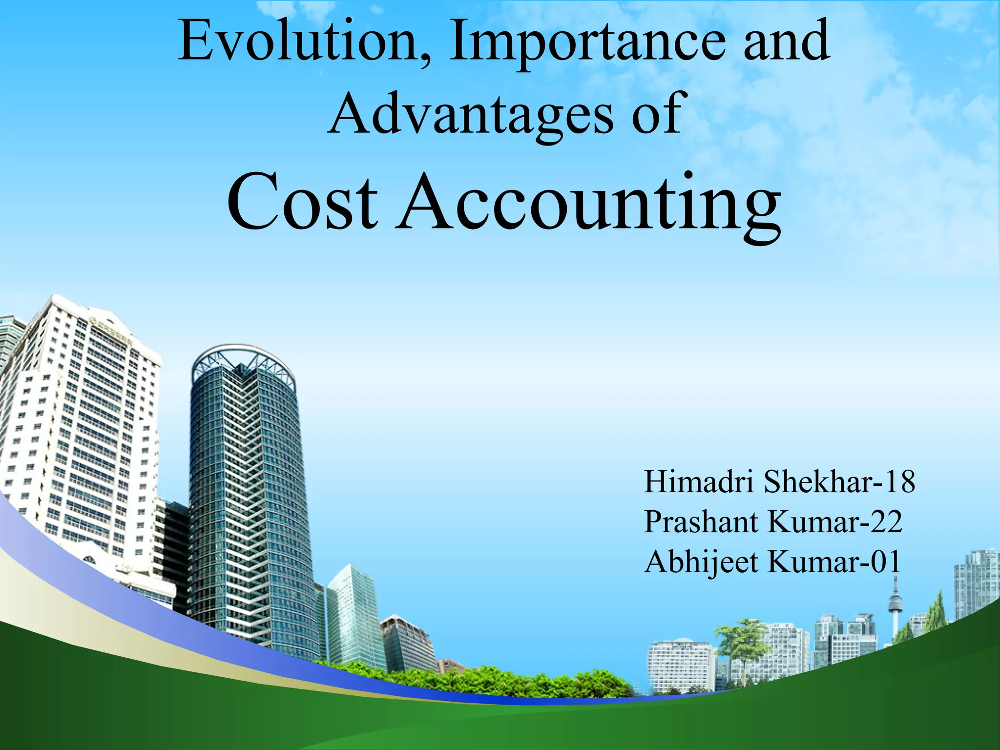 Cost Accounting PPT
