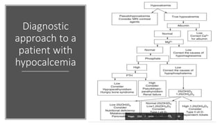 Diagnostic
approach to a
patient with
hypocalcemia
 