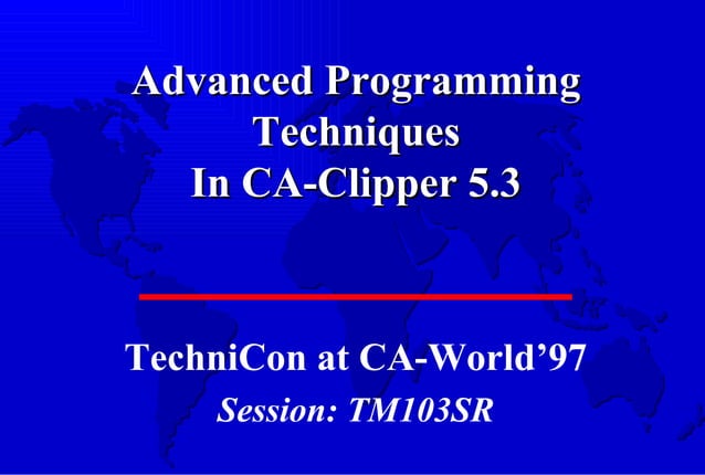 Advanced Programming Techniques | PPT