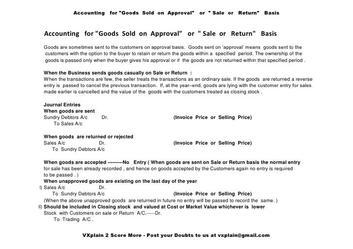 sale or return invoice template