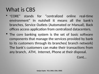 Audit in CBS environment by SBI PNB HDFC | PPT