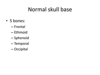 Imaging in Skull base | PPTX