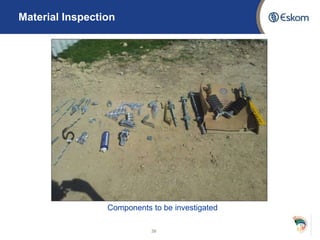 Material Inspection
39
Components to be investigated
 