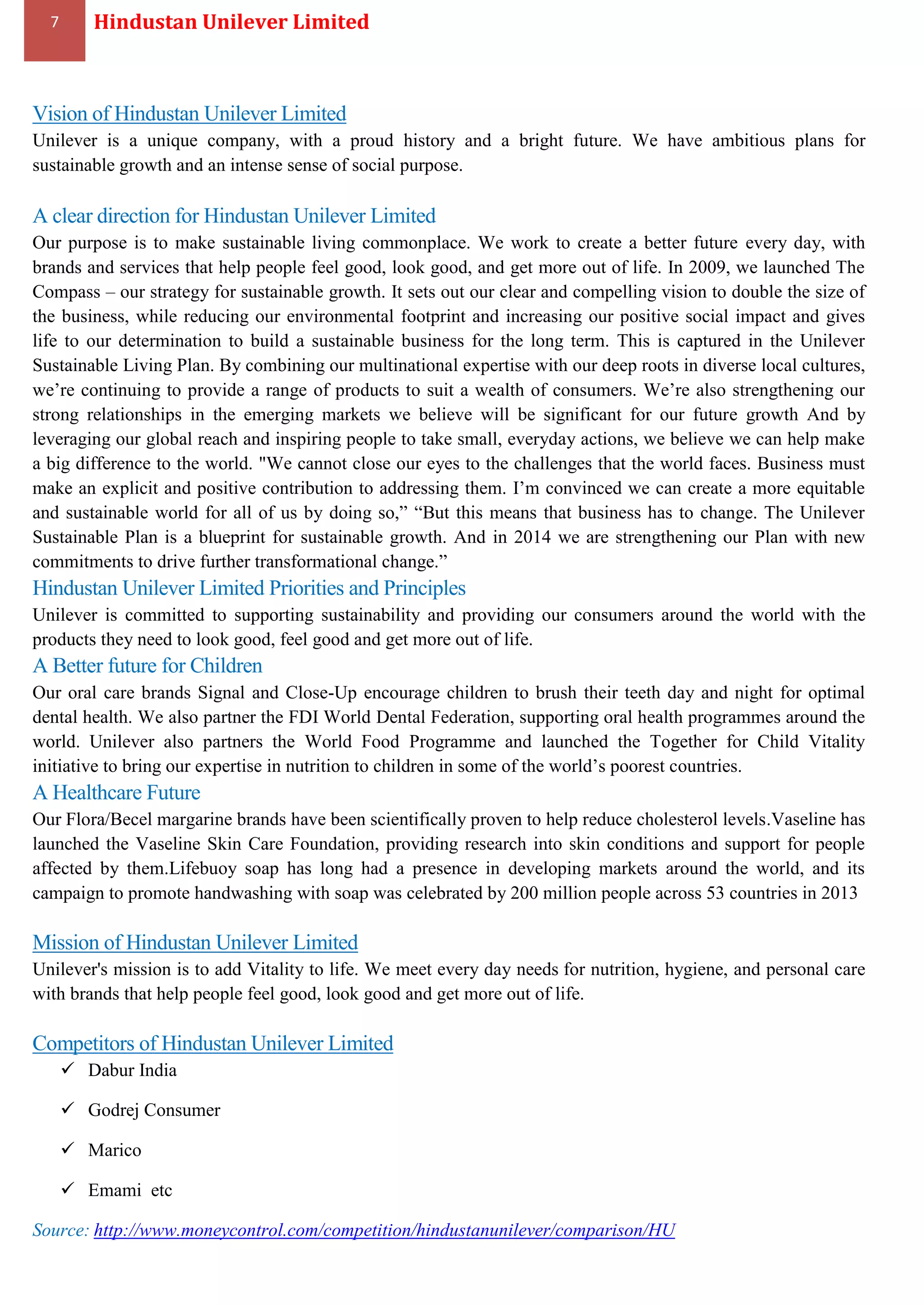 HUL PRODUCT MIX | PDF