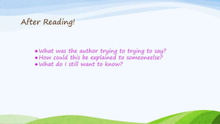 Ca#1 Reading Comprehension Strategies | PPTX
