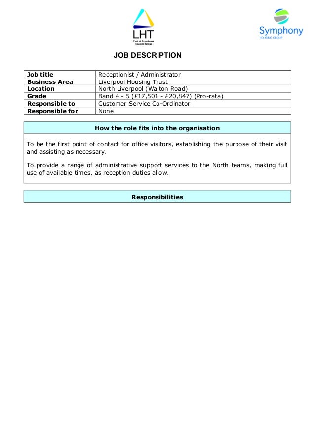 job duties template
