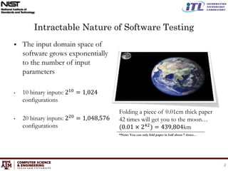 Measuring the Combinatorial Coverage of Software in Real Time | PPTX