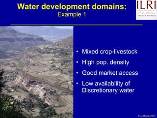 Investment options for integrating water management and crop and livestock production in sub-Saharan Africa