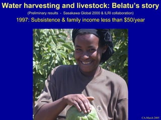 Investment options for integrating water management and crop and livestock production in sub-Saharan Africa