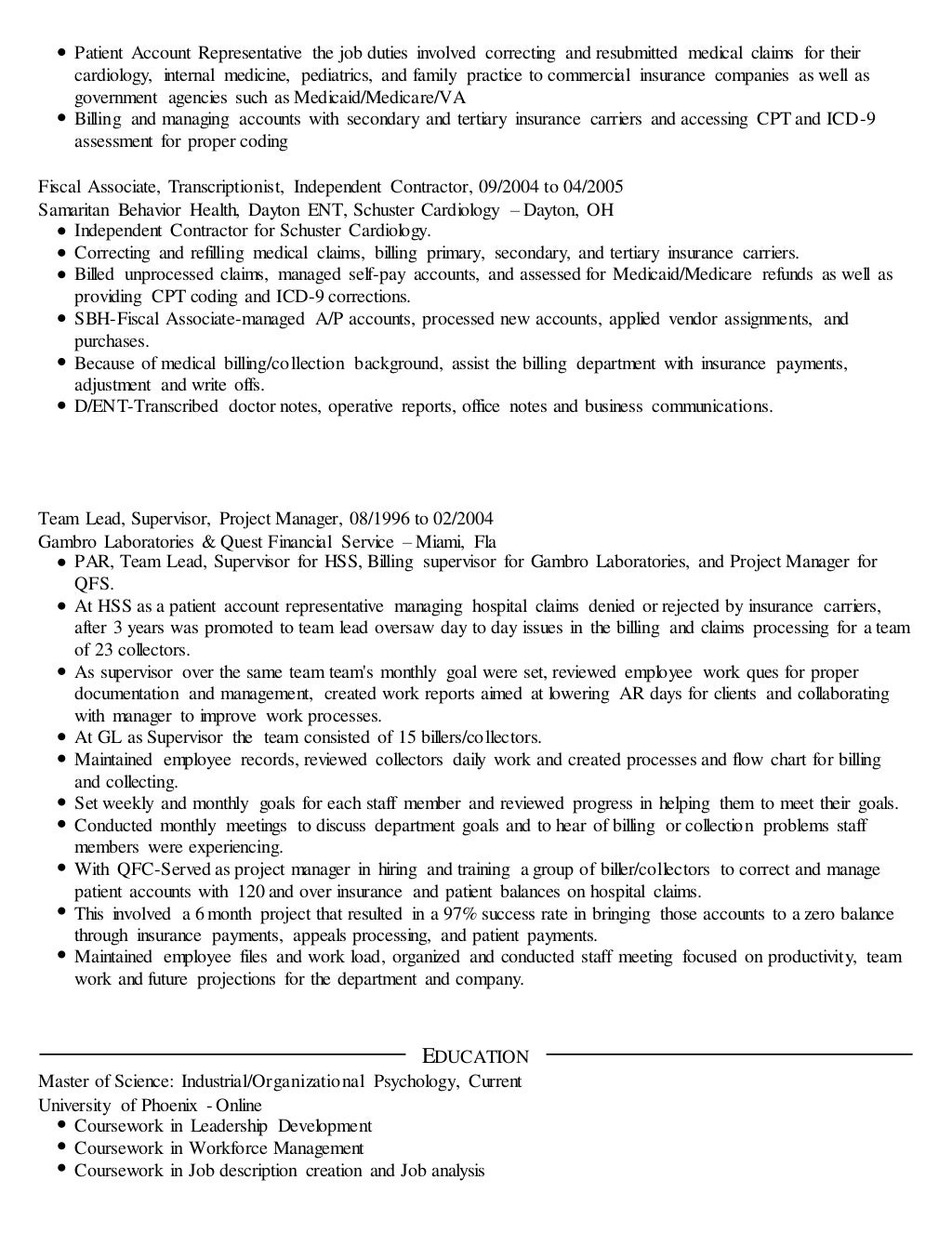 Deborah Caddy Resume 2